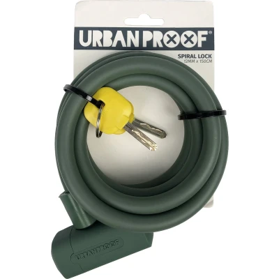 Afbeelding van UrbanProof spiraalkabelslot 12mm x 150cm mat groen