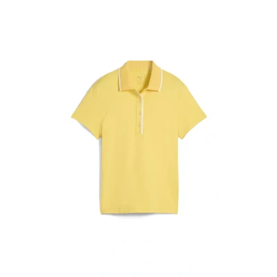 Afbeelding van CLOUDSPUN Bridges golfpolo met korte mouwen voor Dames, Geel, Maat M PUMA