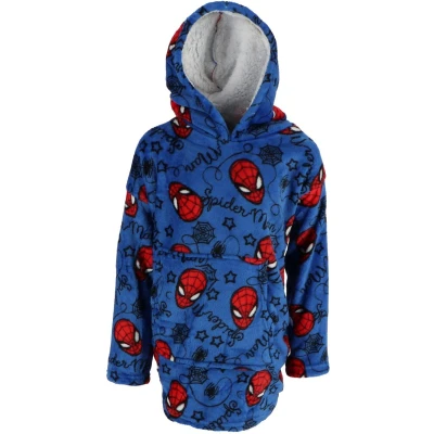 Afbeelding van SpiderMan Hoodie Fleece deken, True Hero Kind One Size
