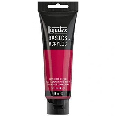Afbeelding van Liquitex Basics Acryl Tube 118 ml donkercadmiumrood imitatie ROW