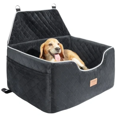 Image de VEVOR Siège d&#039;auto pour chiens moyens et grands animaux de compagnie 25 kg noir
