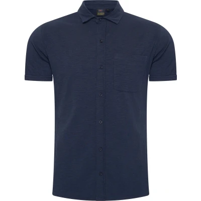 Afbeelding van Mario Russo Korte Mouwen Overhemd heren Polo shirt t L Navy