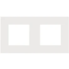 Afbeelding van Niko Tweevoudige horizontale afdekplaat, kleur Pure white steel