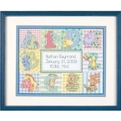 Afbeelding van Dimensions Zoo Alphabet Birth Record 73472