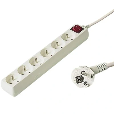 Afbeelding van PremiumCord PP6K 10 verlengkabel, 230 V, m, 6 stopcontacten, met schakelaar