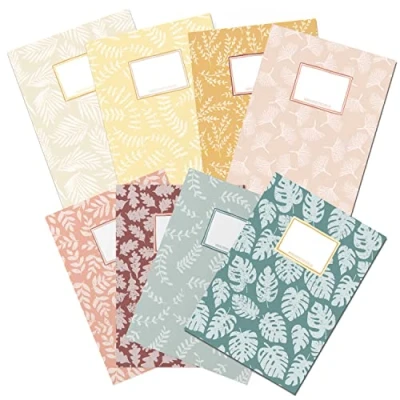 Afbeelding van Papierdrachen set van 8 hoogwaardige notitieboekomslag papier voor kinderen, DIN A4, 250 g/m², nr. 4 (motief Scribble A4)