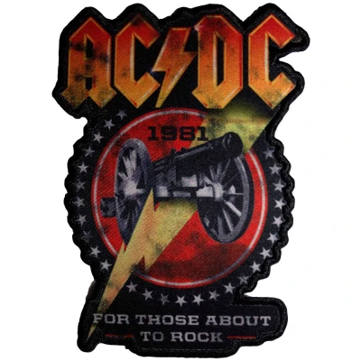 Afbeelding van AC/DC For Those About To Rock 1981 Patch Zwart/Multicolours