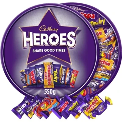 Afbeelding van Cadbury Heroes Chocolate Tub 550G