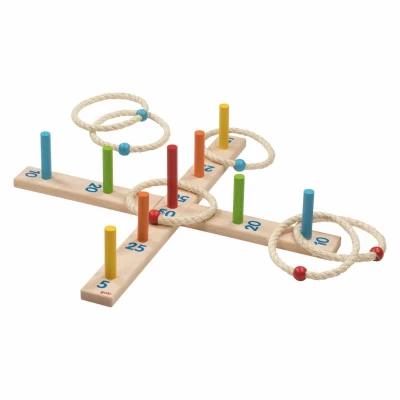 Afbeelding van Goki Hoopla game with 6 sisal rings