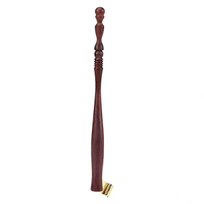 Afbeelding van Vintage pen penhouder, Engelse kalligrafie houten handvat penhouder met afneembare metalen flens, pennen benodigdheden