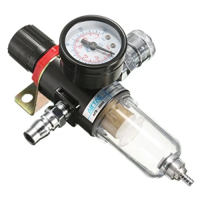 Afbeelding van Boveution Afr 2000 1/4 Luchtcompressor Filter Water Filtering Trap Tools Kit met Regelaar Gauge Titel