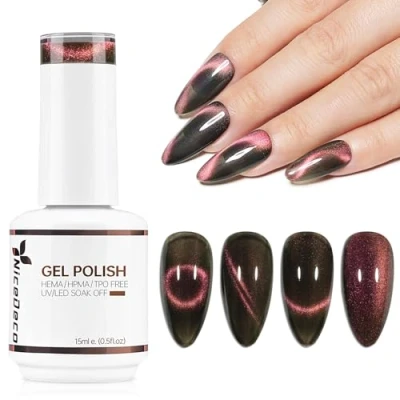 Afbeelding van Nicedeco 15 ml Cat Eye Gel nail Polish, UV/LED, soak off, magnetische gel, art, manicure, pedicure, voor professioneel, salon en thuis, gebruik N309