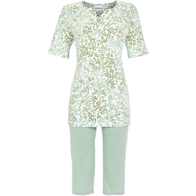 Afbeelding van Groene panterprint pyjama van Ringella Groen Maat 36
