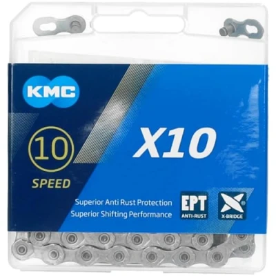 Afbeelding van KMC X10 EPT Kettingslot 10 speed, silver Uitvoering 114 schakels