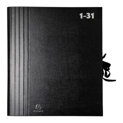 Image de exacompta trieur accordéon 1 31, pour format a4, noir