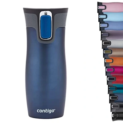 Image de Travel mug West Loop Bleu Monaco 470ml Contigo Inox