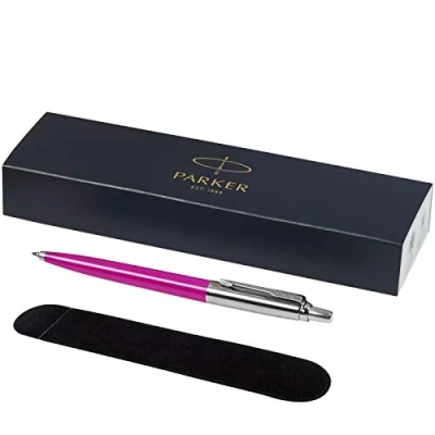 Afbeelding van PARKER Jotter balpen met fluwelen zakje in geschenkdoos zwarte inkt (magenta)