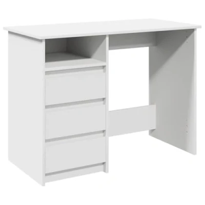 Afbeelding van vidaXL Bureau 102x50x75 cm bewerkt hout wit