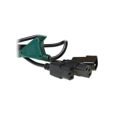Image de ACT Répartiteur d&#039;alimentation IEC 60320 C14 pour power C13 250 V 6 A 1.8 m RAL 9011, noir