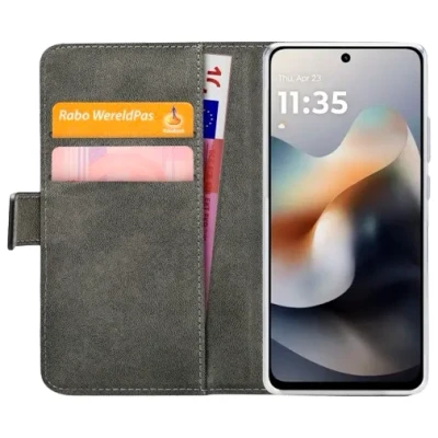 Afbeelding van Mobilize PU Leer Book Case Zwart Motorola Moto G56 5G