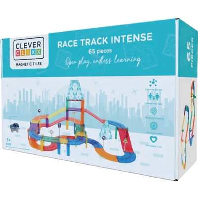Afbeelding van Cleverclixx Race Track Intense racebaan bouwpakket 65 Stuks