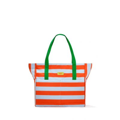 Afbeelding van Larkson INN Strandaccessoire, Maat: One Size, Orange striped