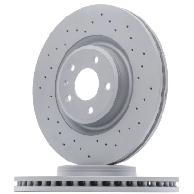 Afbeelding van ZIMMERMANN SPORT COAT Z 100.3356.52 Remschijf 345 30 6/5 5 112 interne ventilatie, Geperforeerd Gecoat High carbon AUDI: A6 C7 Avant, A7 Sportback, Q5