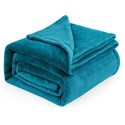 Afbeelding van BEDSURE Fleecedeken: warme en zachte winterdeken, bankdeken, XXL deken, 220 x 240 cm, turquoise