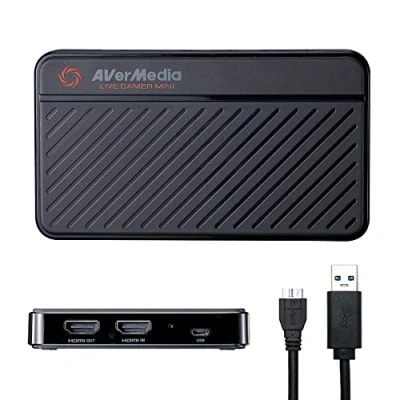 Afbeelding van AVerMedia Live Gamer Passthrough Mini GC311, Full HD 1080p60, USB 2.0, Hardware encoder, Plug &amp; Play, voor beginners, Switch, PS4, Xbox, iPhone, iPad AMD Radeon