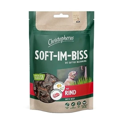 Afbeelding van Christopherus Dog Snack Soft im Biss 12x125g Rind
