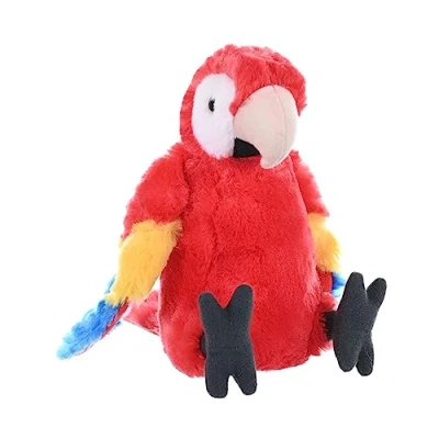 Afbeelding van Pluche knuffel dieren Rode Papegaai van ongeveer 20 cm Speelgoed vogels knuffelbeesten