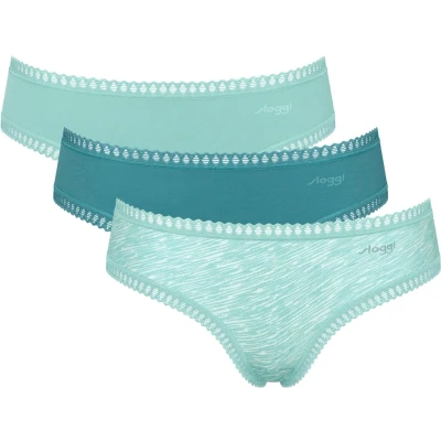 Afbeelding van 3 pack Crush Go dames hipsters XL Turquoise