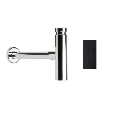 Afbeelding van Waterevolution Flow design sifon zwart SIF1PR