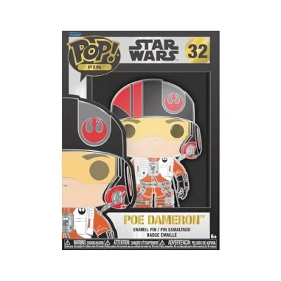 Afbeelding van Funko Pop! Grote Enamel Pin Star Wars: Poe DameronPin in Email Leuke Fantasie Broche om te verzamelen Voor Rugzakken en Tassen Cadeau idee Officiële Producten
