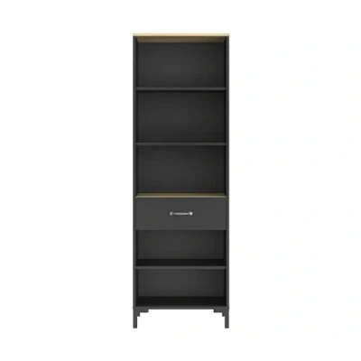 Afbeelding van Diagone Boekenkast/ Rek Antraciet 56cm Breed