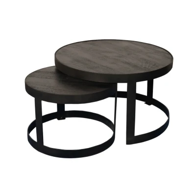 Afbeelding van Salontafel Lola set van 2 zwart