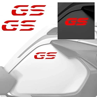 Afbeelding van 2 stuks stickers compatibel met Motorrad R 1200 1250 GS Adventure LC tankflanken (reflecterend rood)