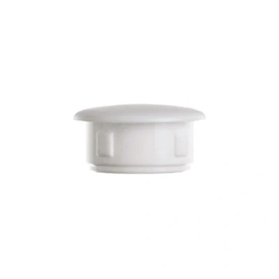 Afbeelding van 25 stuks. Afdekdoppen afdekkappen blindstop kunststof doppen Hoogwaardige lamellenstop 18x15 mm wit