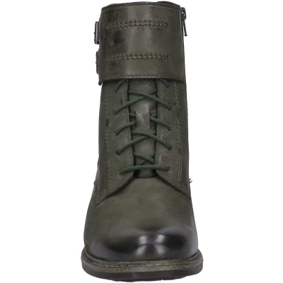 Afbeelding van Josef Seibel Selena Veterboots, Dames, Maat: 37, Tanne Nubukleer