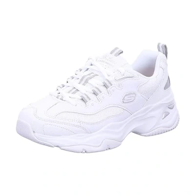 Afbeelding van Skechers D&#039;LITES Fresh DIVA Sneakers laag, Dames, Maat: 40, White Leer en imitatieleer