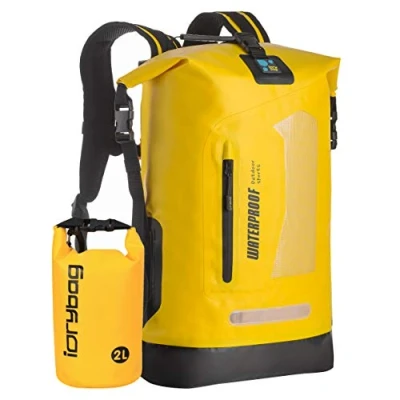 Afbeelding van IDRYBAG waterdichte rugzak, 20 l/30 l/40 l, drijvende rugzak voor heren, tas kajak, zwart., 40 l