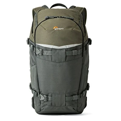 Afbeelding van Lowepro Flipside Trek BP 350 AW Fotorugzak Cameravak openen via de achterkant Grijs/Donker groen