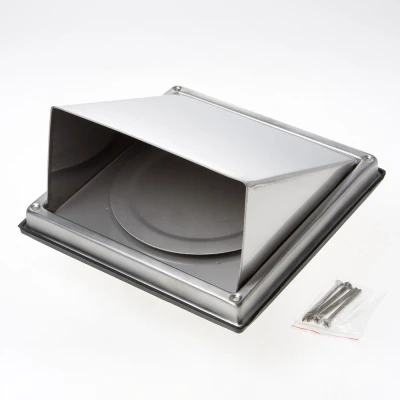 Afbeelding van Weckx Gevelklep rooster RVS 125mm
