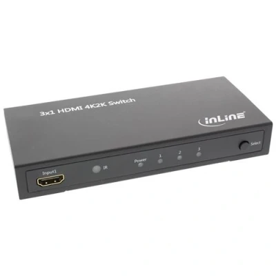 Image de InLine® HDMI Switch Signal 3 IN à 1 OUT 4K2K 3D HD Audio