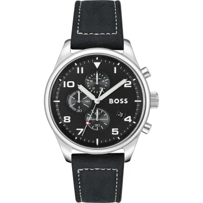 Afbeelding van BOSS Chronograaf, Heren, Maat: One Size, Schwarz