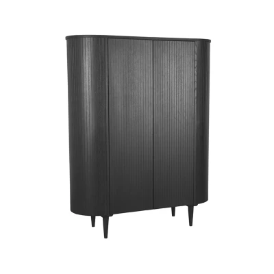 Afbeelding van LABEL51 Bergkast Oliva Zwart Eiken 125 cm