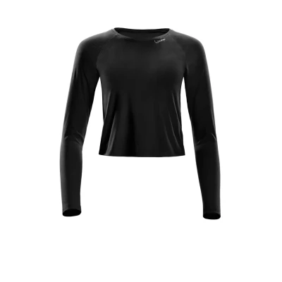 Afbeelding van Winshape Cropped LONG Sleeve Longsleeve, Dames, Maat: XXL, Black