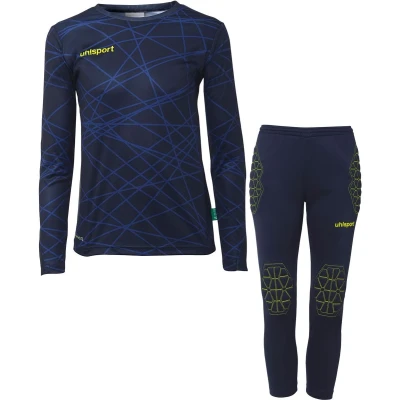 Afbeelding van Uhlsport Prediction Keeperset Kinderen Marine / Fluogeel Maat: 128