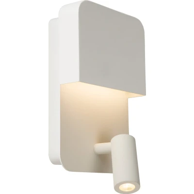 Afbeelding van Lucide BOXER Bedlamp 1xGeïntegreerde LED Wit