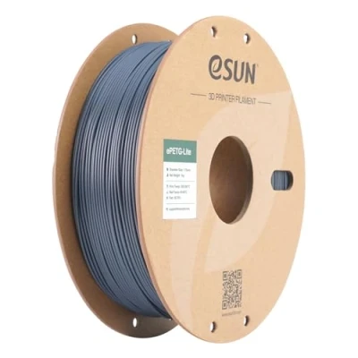 Afbeelding van eSUN PETG filament 1,75 mm, met hoge sterkte, 1 kg spoel 3D printerfilament voor printers, effen grijs